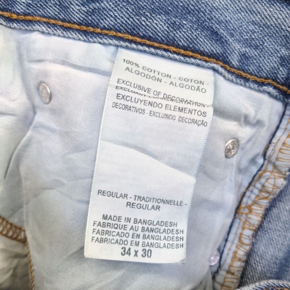 Levi's Signature Men's Regular Straight Jeans Blue Size 34x30 5-Pocket Cotton - Picture 11 of 14